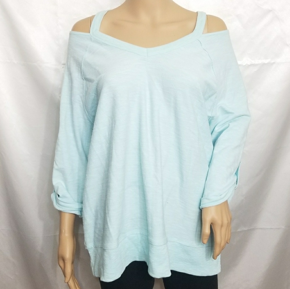 Calvin Klein Performance Stretch Off Shoulder Top - image 1